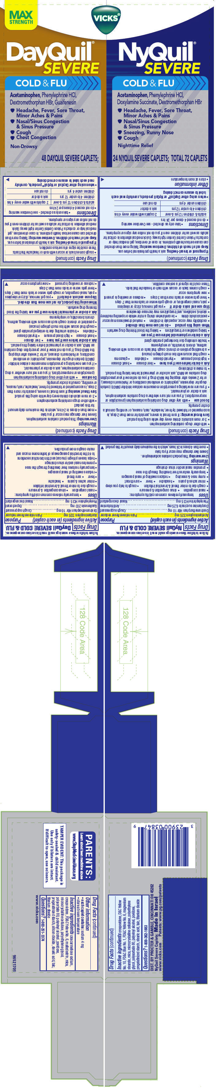PRINCIPAL DISPLAY PANEL - 72 Caplet Kit Carton