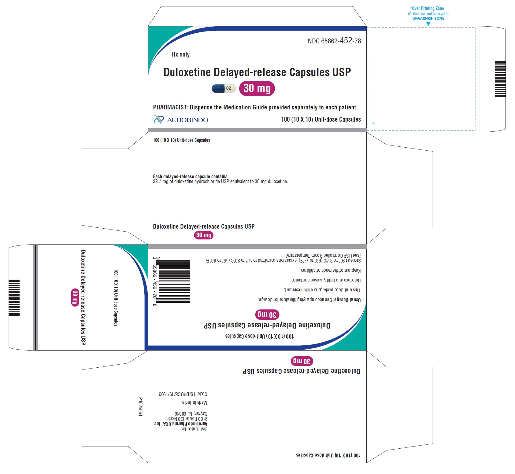 PACKAGE LABEL-PRINCIPAL DISPLAY PANEL - 30 mg Blister Carton (10 x 10 Unit-dose)