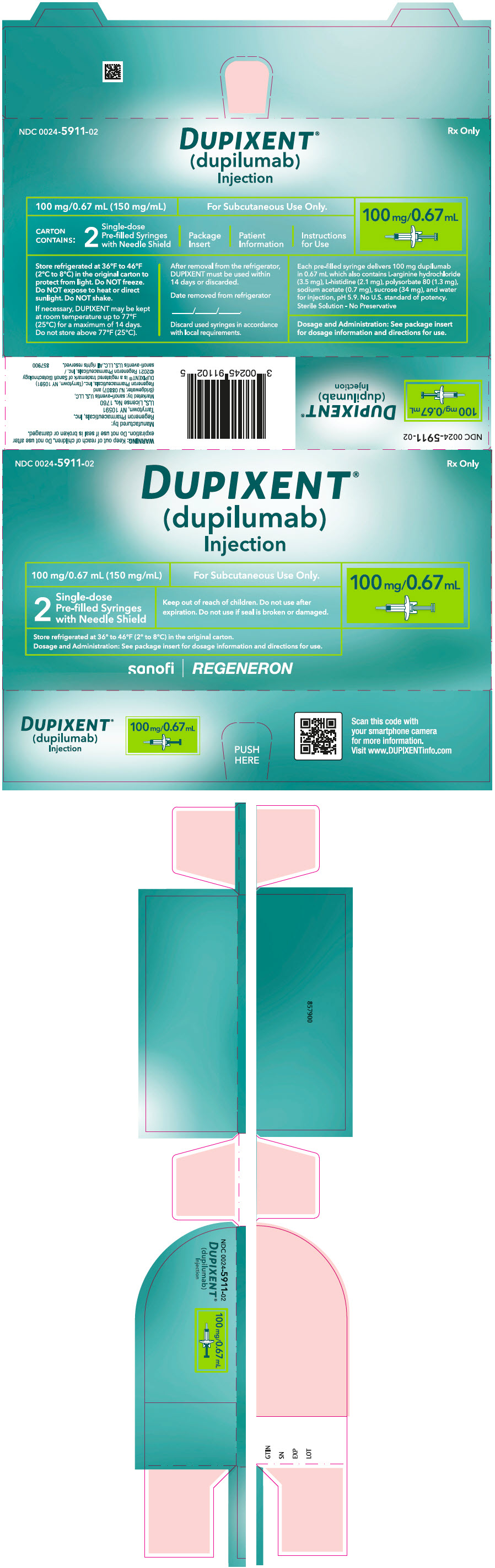 PRINCIPAL DISPLAY PANEL - 100 mg/0.67 mL Syringe Carton