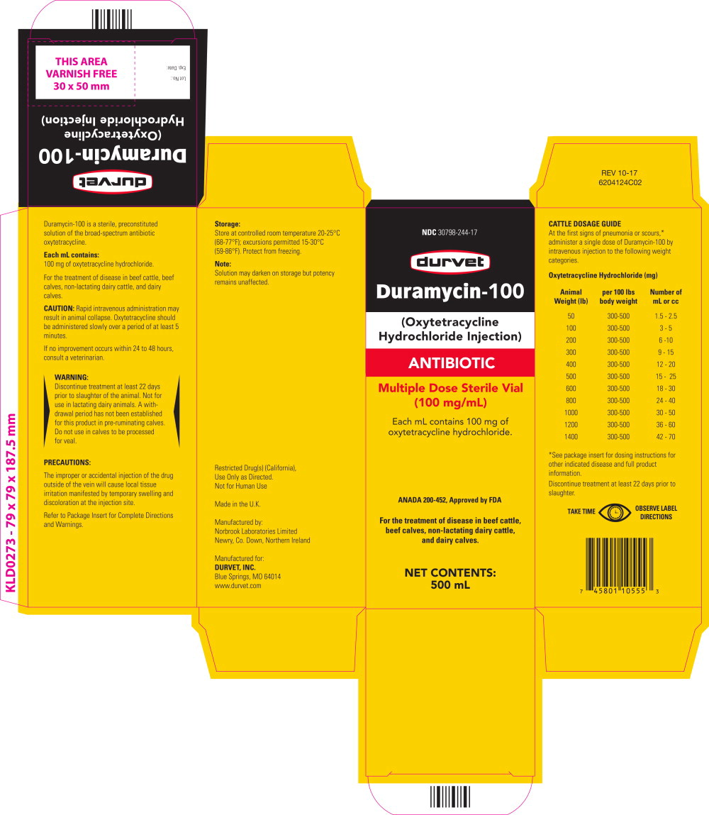 Principal Display Panel - Duramycin 100 Carton Label
