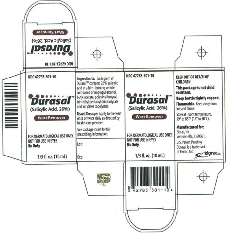 Durasal solution 26% Container Label