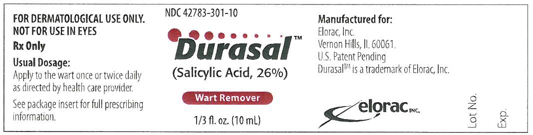 Durasal solution 26% Container Label