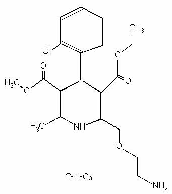 Structural Formula of Amlodipine Besylate