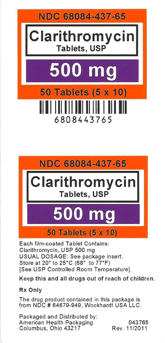Clarithromycin 500 mg