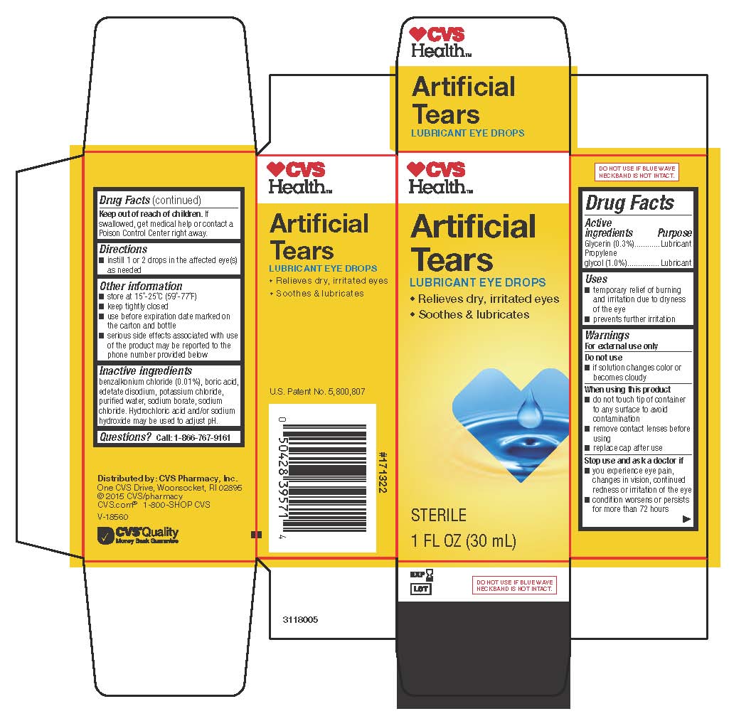 CVS Artificial Tears 30 mL Carton