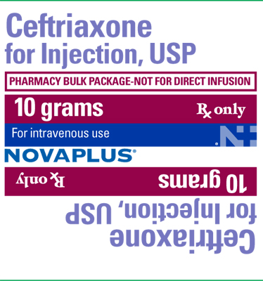 Ceftriaxone 10 grams Label