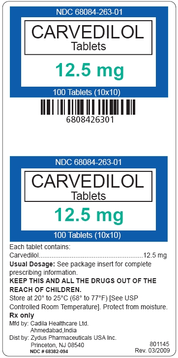 Carvedilol tablets 12.5 mg label