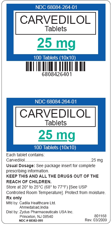 Carvedilol tablets 25 mg label