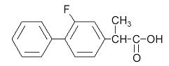 Chemical Structure for Flubiprofen