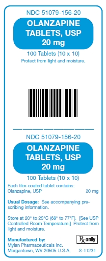 Olanzapine 20 mg Tablets Unit Carton Label