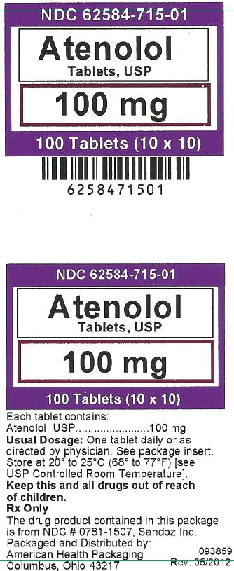 Atenolol 100 mg tablets (10x10)