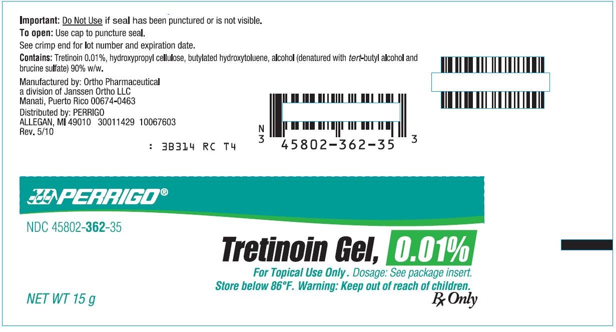 Tretinoin Gel, 0.01% - 15 g Tube