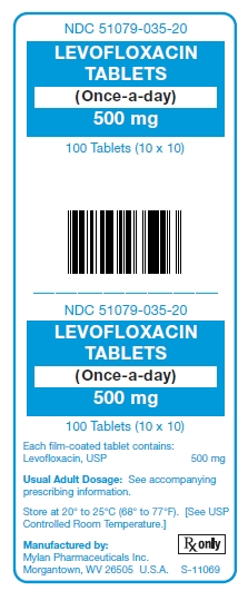 Levofloxacin 500 mg Tablets (Once-a-day) Unit Carton Label