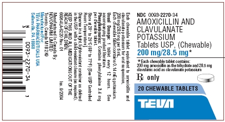 Image of 200 mg/28.5 mg Label
