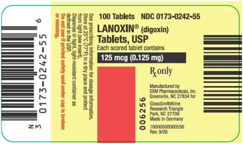 LANOXIN Tablets Label Image - 0.125mg