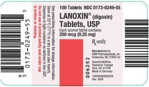 LANOXIN Tablets Label Image - 0.25mg