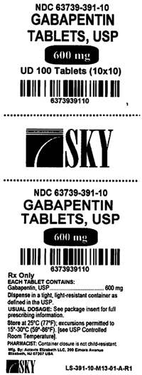 Gabapentin 600mg Label