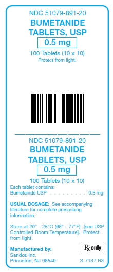 Bumetanide 0.5 mg Tablets