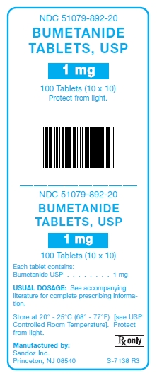 Bumetanide 1 mg Tablets