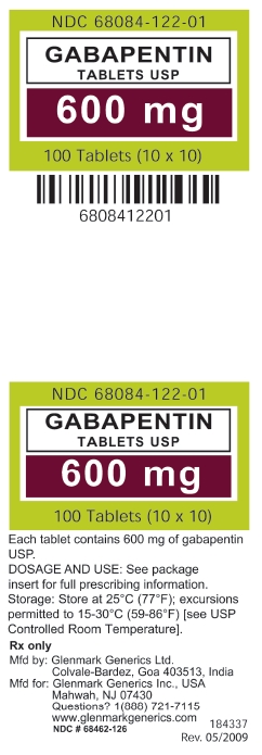 Gabapentin Tablets 600 mg Label