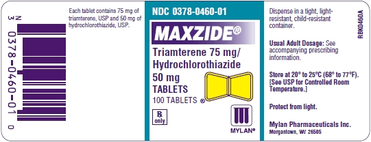 Maxzide Triamterene 75 mg/ Hydrochlorothiazide 50 mg Tablets Bottles