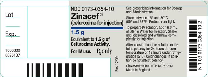 ZINACEF Label Image - 1.5g for Injection