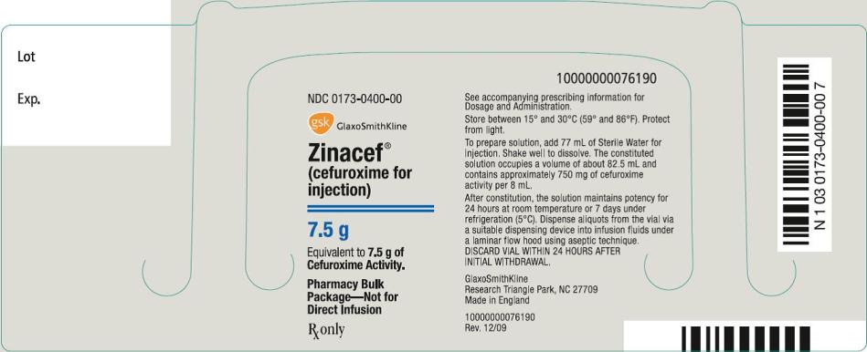 ZINACEF Label Image - 7.5g for Injection