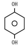 Hydroquinone structural formula