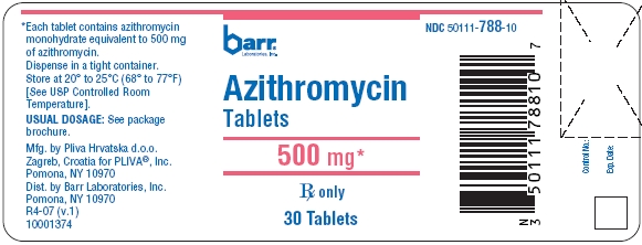 Azithromycin Tablets 500 mg 30s Label