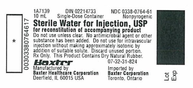 10 mL Sterile Water for Injection vial label