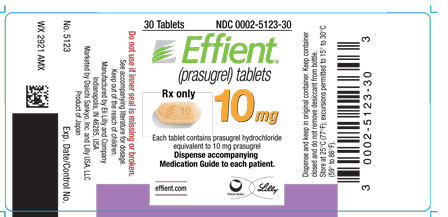 PACKAGE LABEL – Effient 10 mg 30 Tablets
