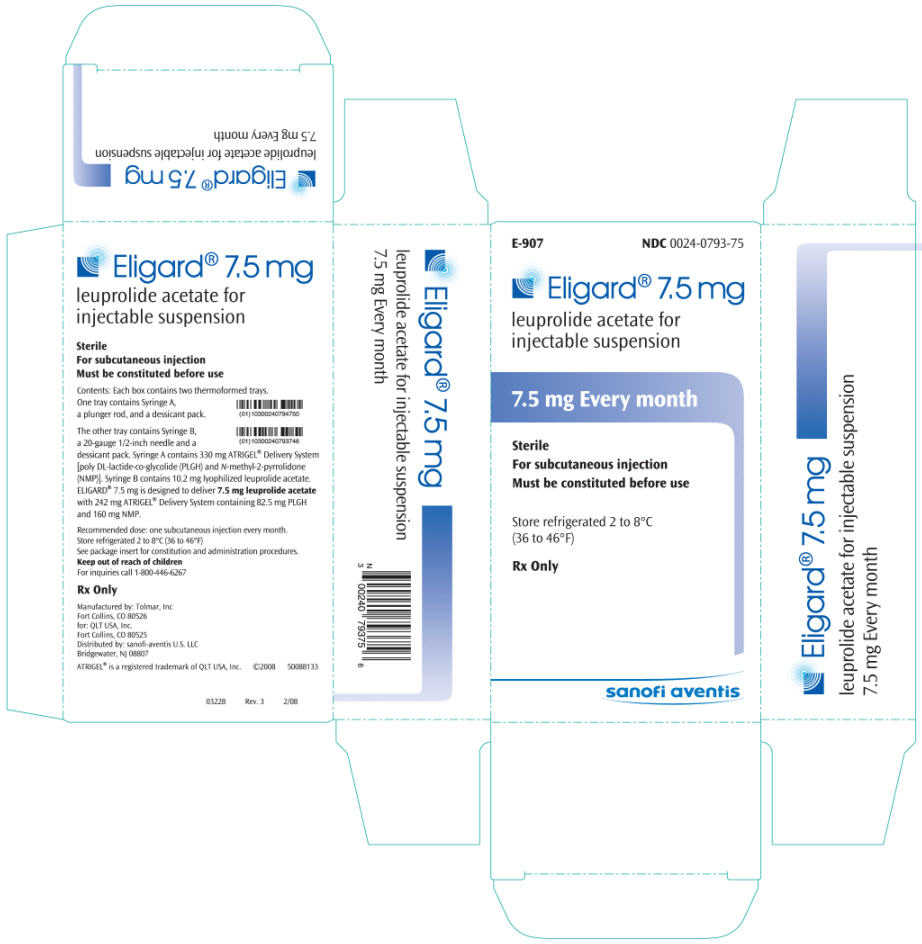 PRINCIPAL DISPLAY PANEL - 7.5 mg Syringe