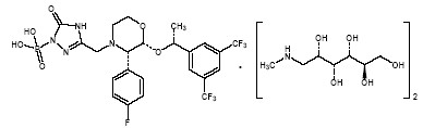 Image of fosaprepitant dimeglumine chemical structure