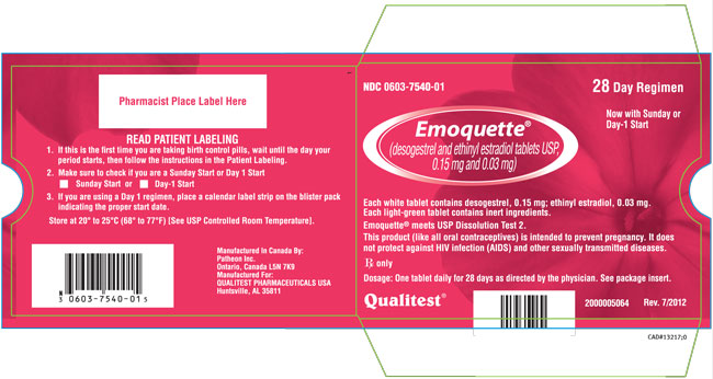 This is an image of the sleeve for Emoquette