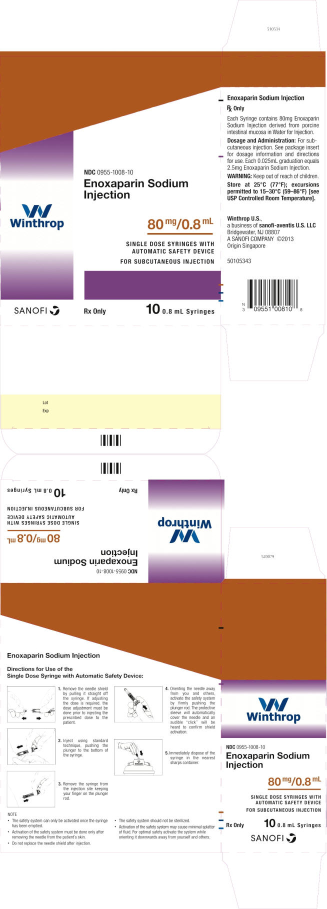 PRINCIPAL DISPLAY PANEL - 80 mg/0.8 mL Syringe Carton