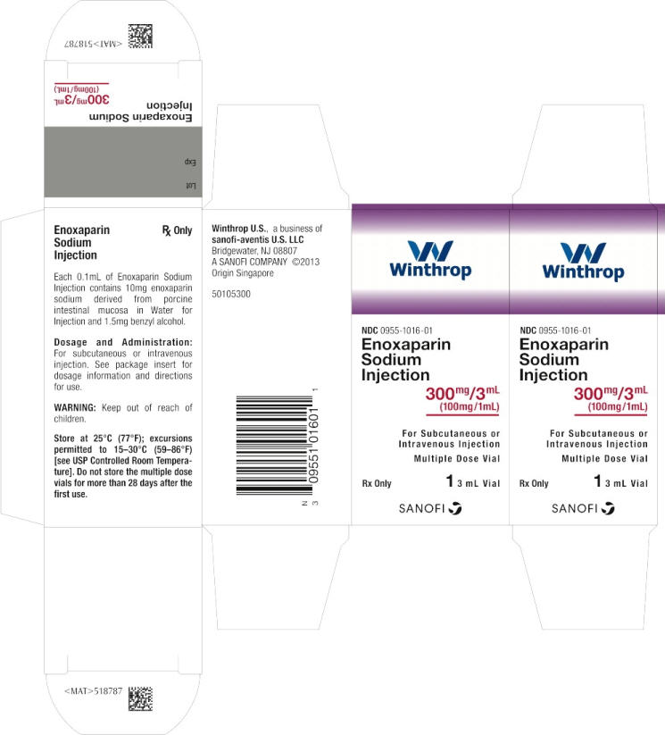 PRINCIPAL DISPLAY PANEL - 300 mg/3 mL Syringe Carton