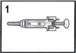 Remove needle cover by pulling straight off of needle (see Figure 1). If adjusting the dose is required, the adjustment must be done prior to injecting the prescribed dose into the patient.