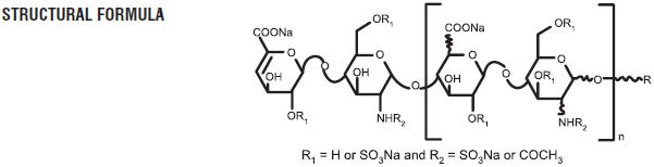 structural formula of enoxaparin sodium