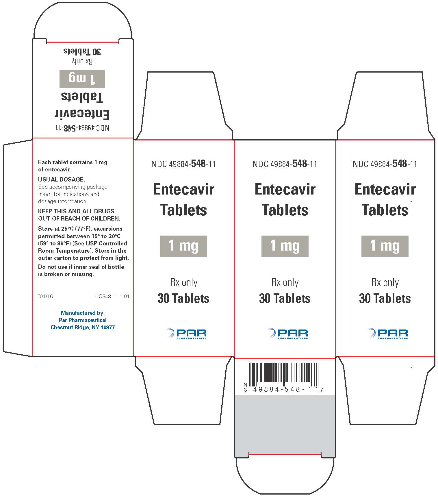 1 mg - 30 tablets - carton