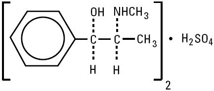 Structural Formula Ephedrine Sulfate