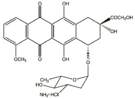 structural formula epirubicin hydrochloride
