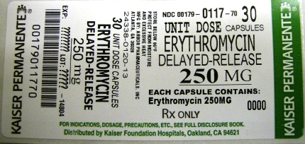 PRINCIPAL DISPLAY PANEL - 250 mg Label
