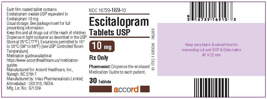 Escitalopram 10 mg 30 Tablets