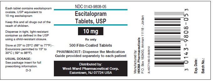 Label 10 mg 500s