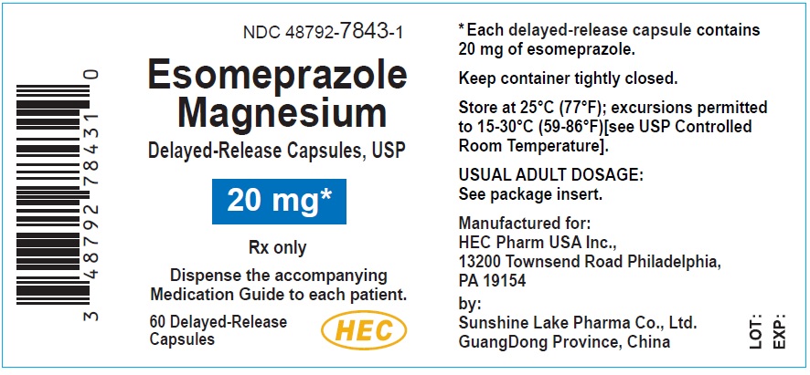 esomeprazole magnesium 20 mg - 60 Delayed-Release Capsules