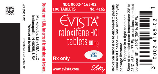PACKAGE LABEL - EVISTA 60 mg bottle of 100
