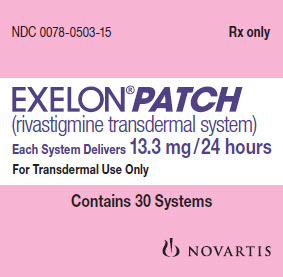 PRINCIPAL DISPLAY PANEL
Package Label – 13.3 mg / 24 hours
Rx Only		NDC 0078-0503-15
EXELON® Patch
(rivastigmine transdermal system) 
Each System Delivers 13.3 mg/24 hours
For Transdermal Use Only
Contains 30 Systems