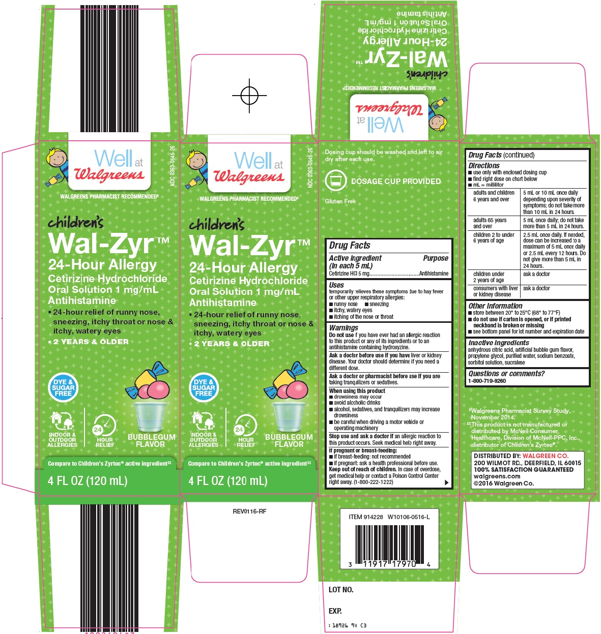 Walgreens Wal-Zyr