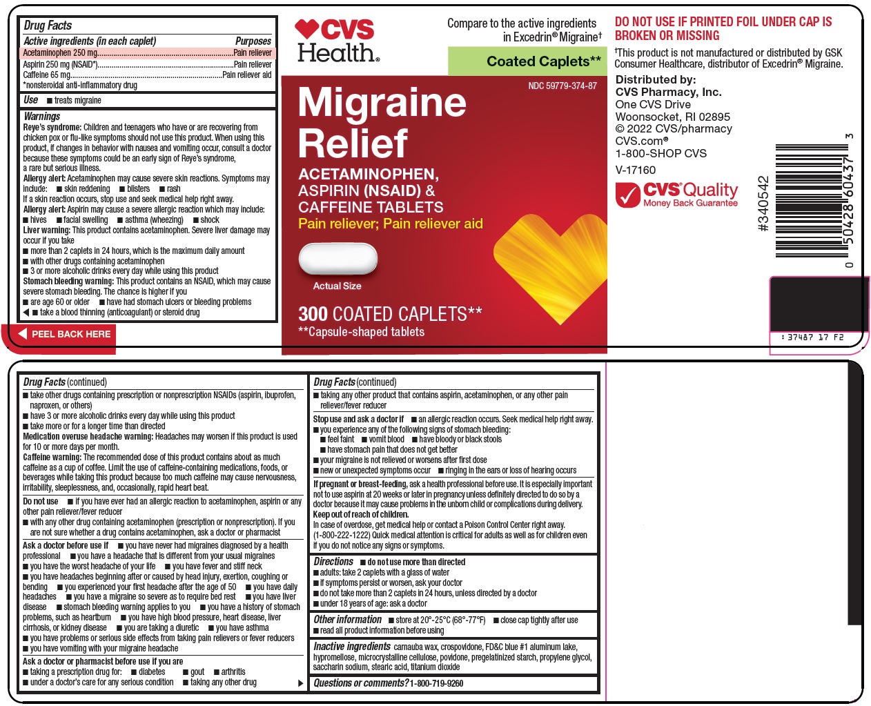 Migraine Relief Label