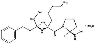 Chemical Structure - Lisinopril